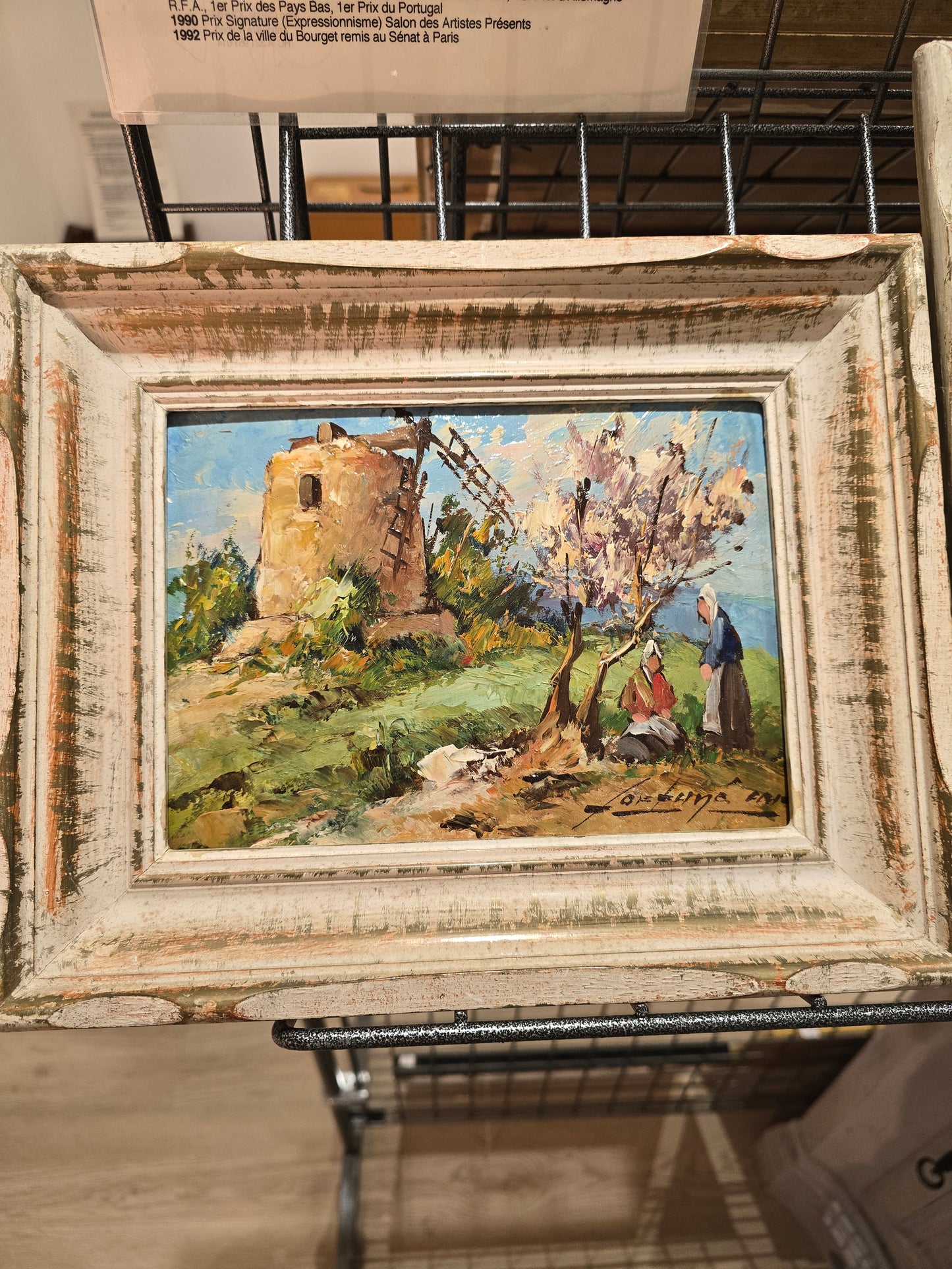 Petit tableau provençale- signé Fortuné car