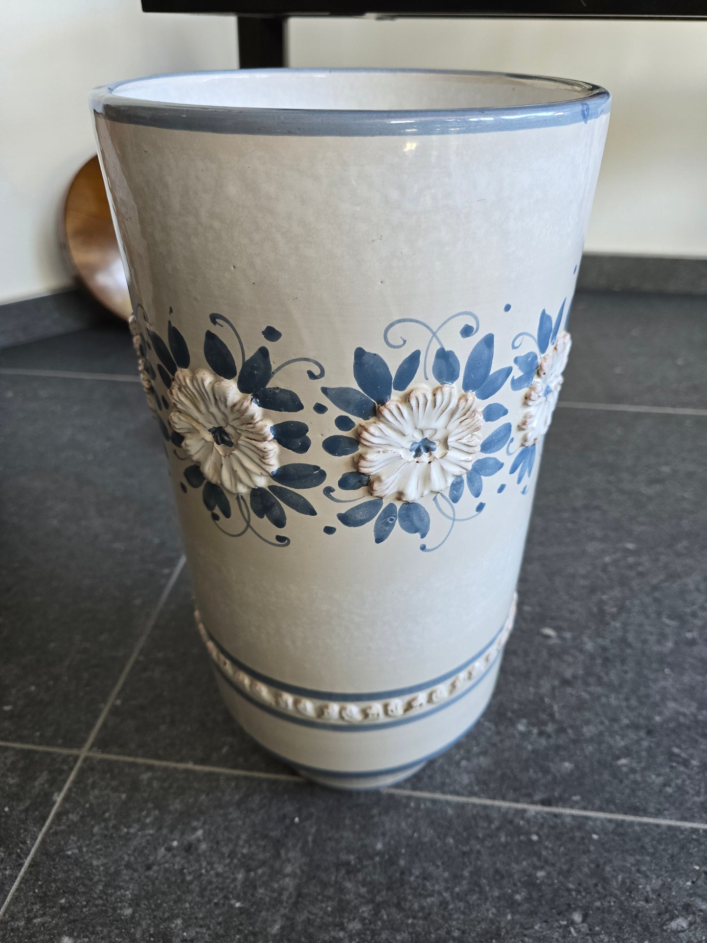 Grand pot de fleur vintage