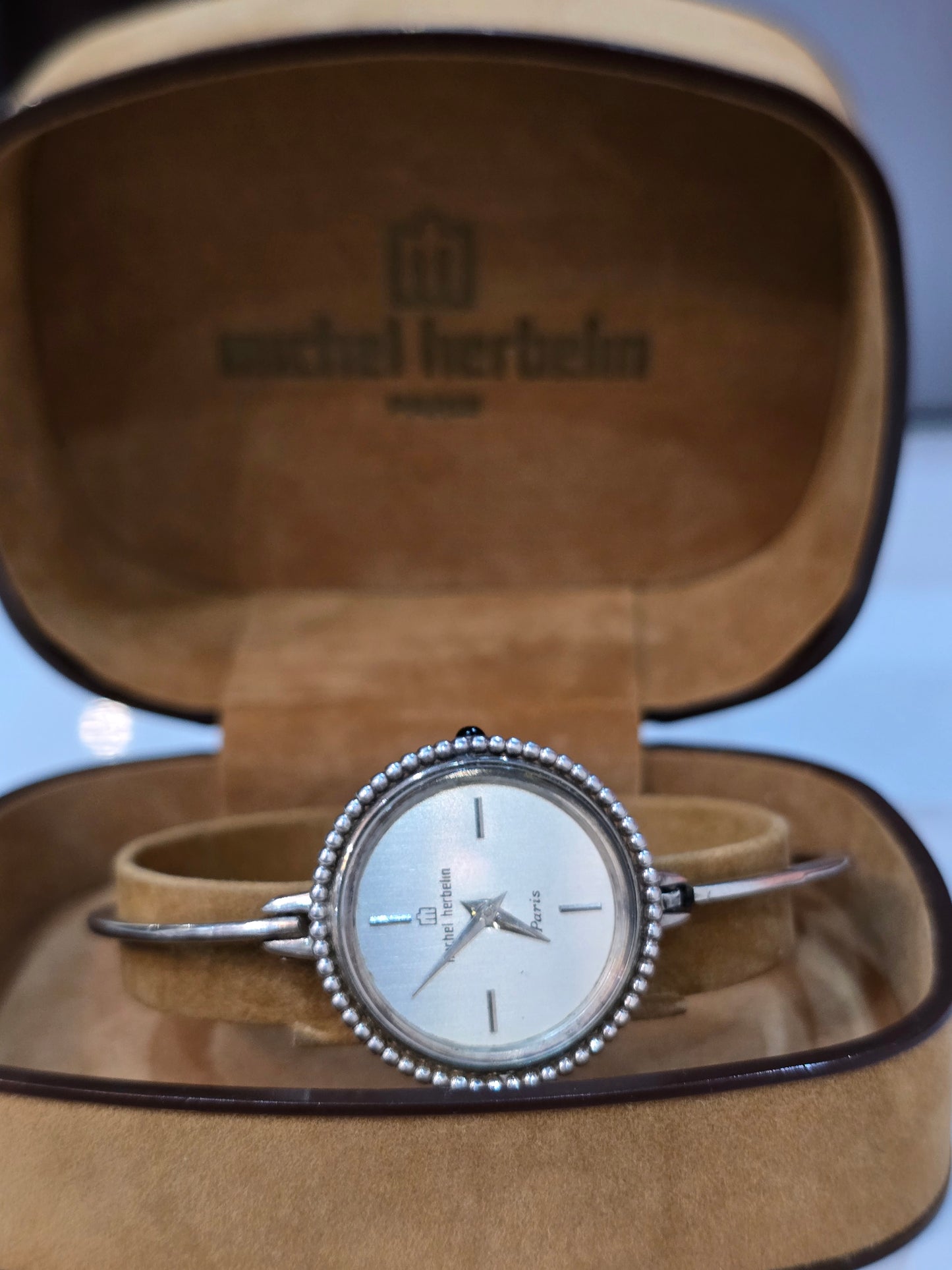 Montre vintage en argent – Michel Herbelin Paris