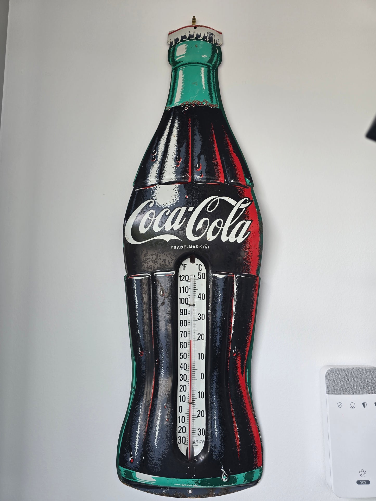 Thermomètre publicitaire coca