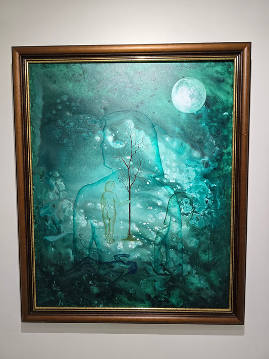 Peinture Alain Smout - Les fantasme du marais