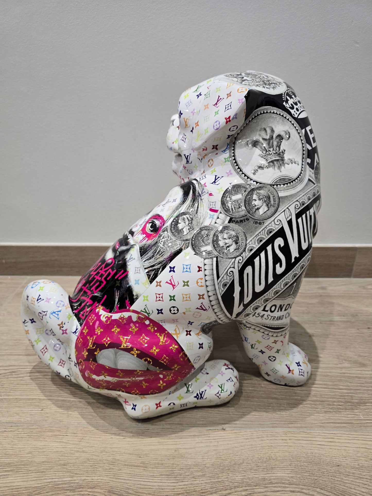 Sculpture Dog “Louis Vuitton x Pop Art” – Édition limitée 26/26 – 40 cm