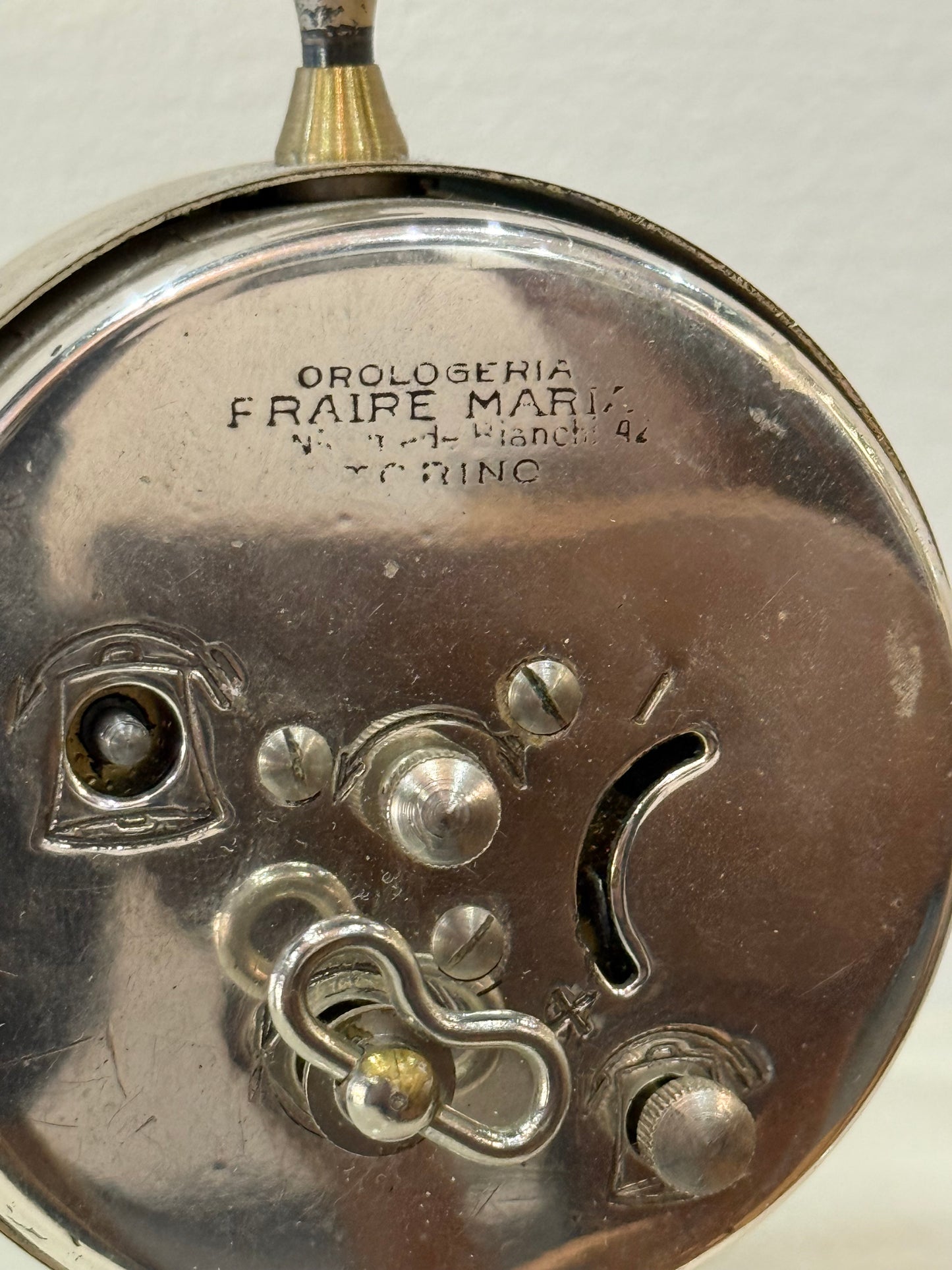 Horloge réveil vintage RITZ – Mécanique à remonter – Italie, années 1960