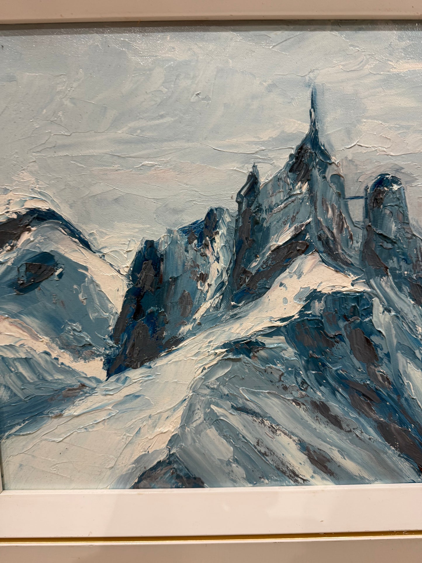 Tableau – “Aiguille du Midi, Chamonix” – Bernard Vincent - 46x39