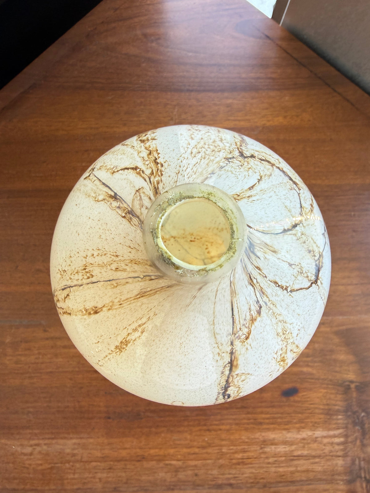 Lampe à huile sculpturale « Jellyfish » en verre soufflé marbré – Józefina Krosno, Pologne (c. 1980)