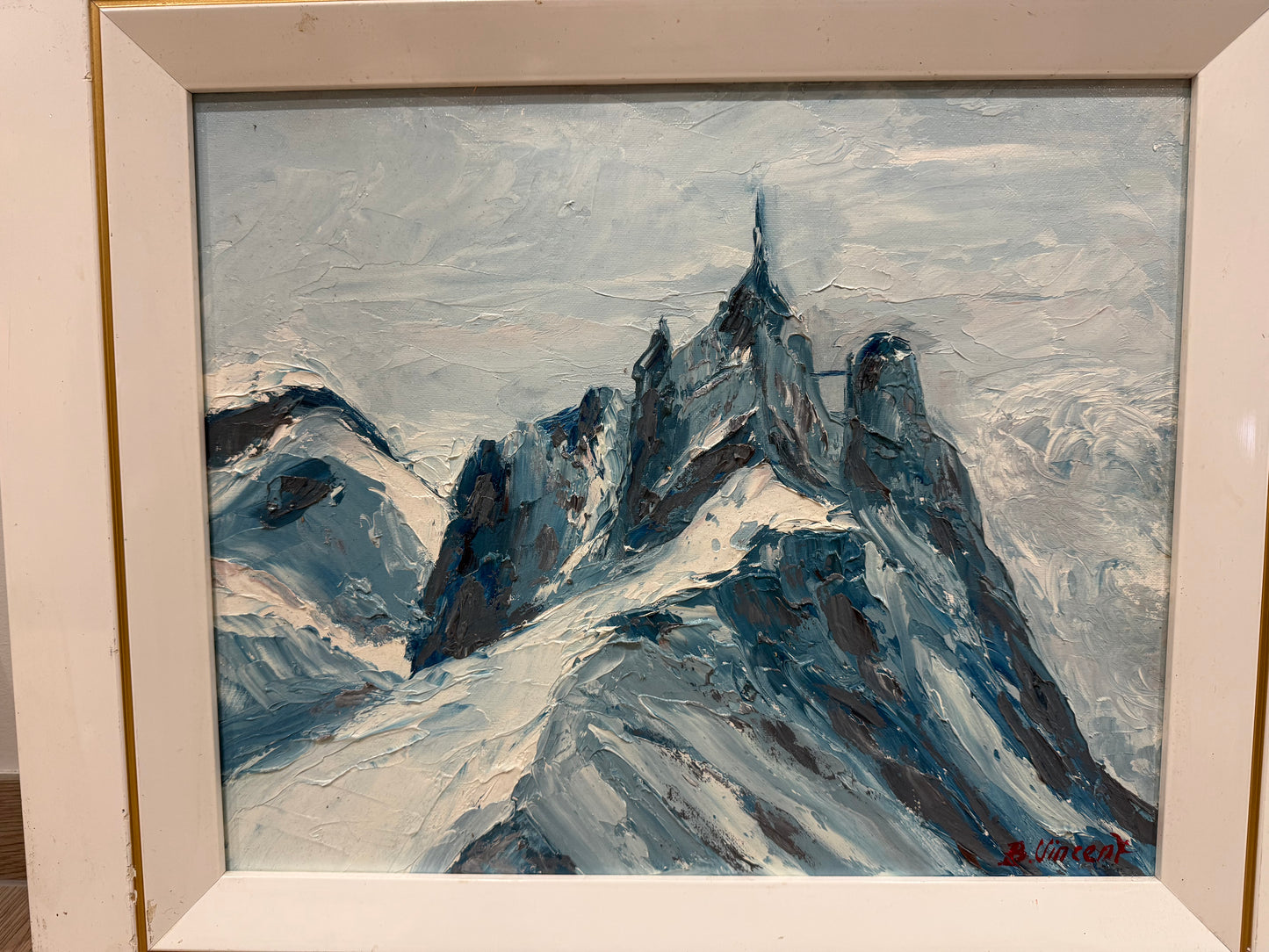 Tableau – “Aiguille du Midi, Chamonix” – Bernard Vincent - 46x39