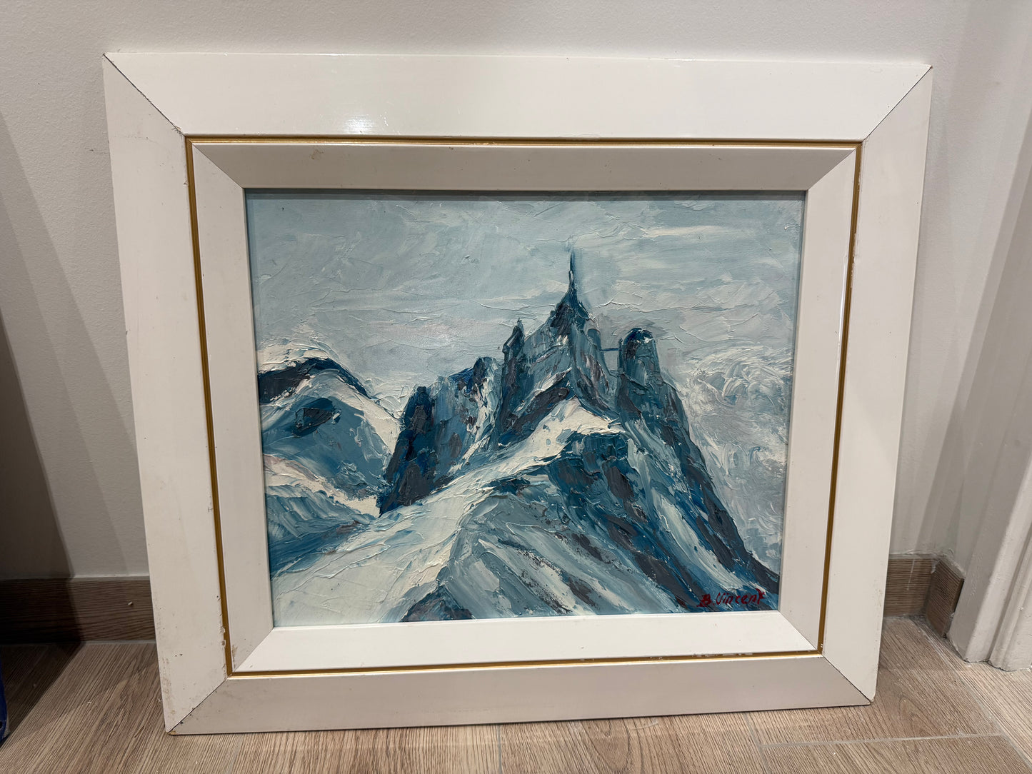 Tableau – “Aiguille du Midi, Chamonix” – Bernard Vincent - 46x39