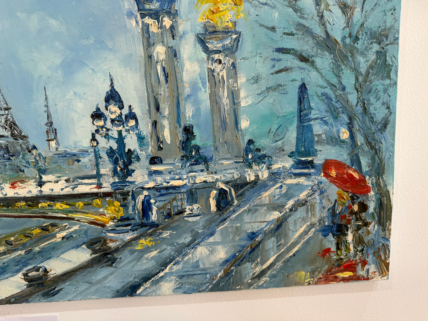 Tableau de Paris signé Bernard Vincent – Huile sur toile – 65 x 55 cm