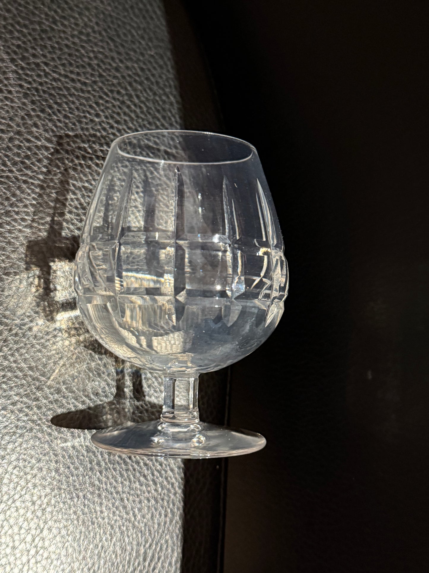 Lot de 6 Verres à Cognac / Digestif en Cristal Taillé – 10 cm