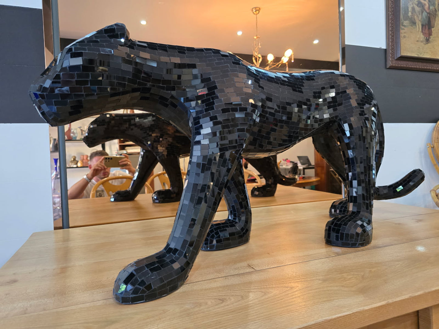 Black Disco panthère 115cm