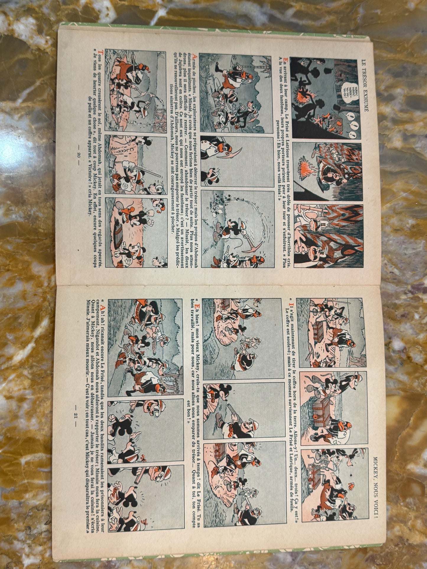 Mickey l’Africain – Walt Disney – Hachette – 1939 – Album original ancien