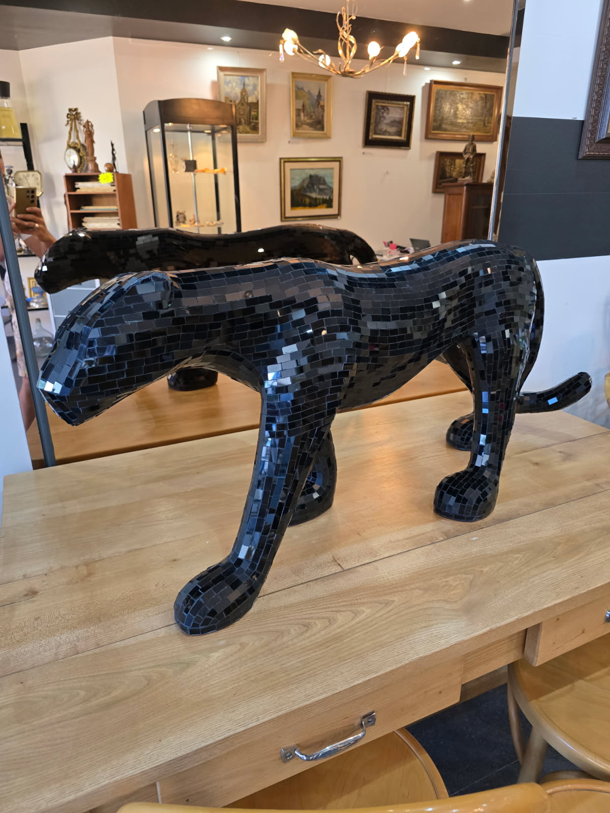 Black Disco panthère 115cm