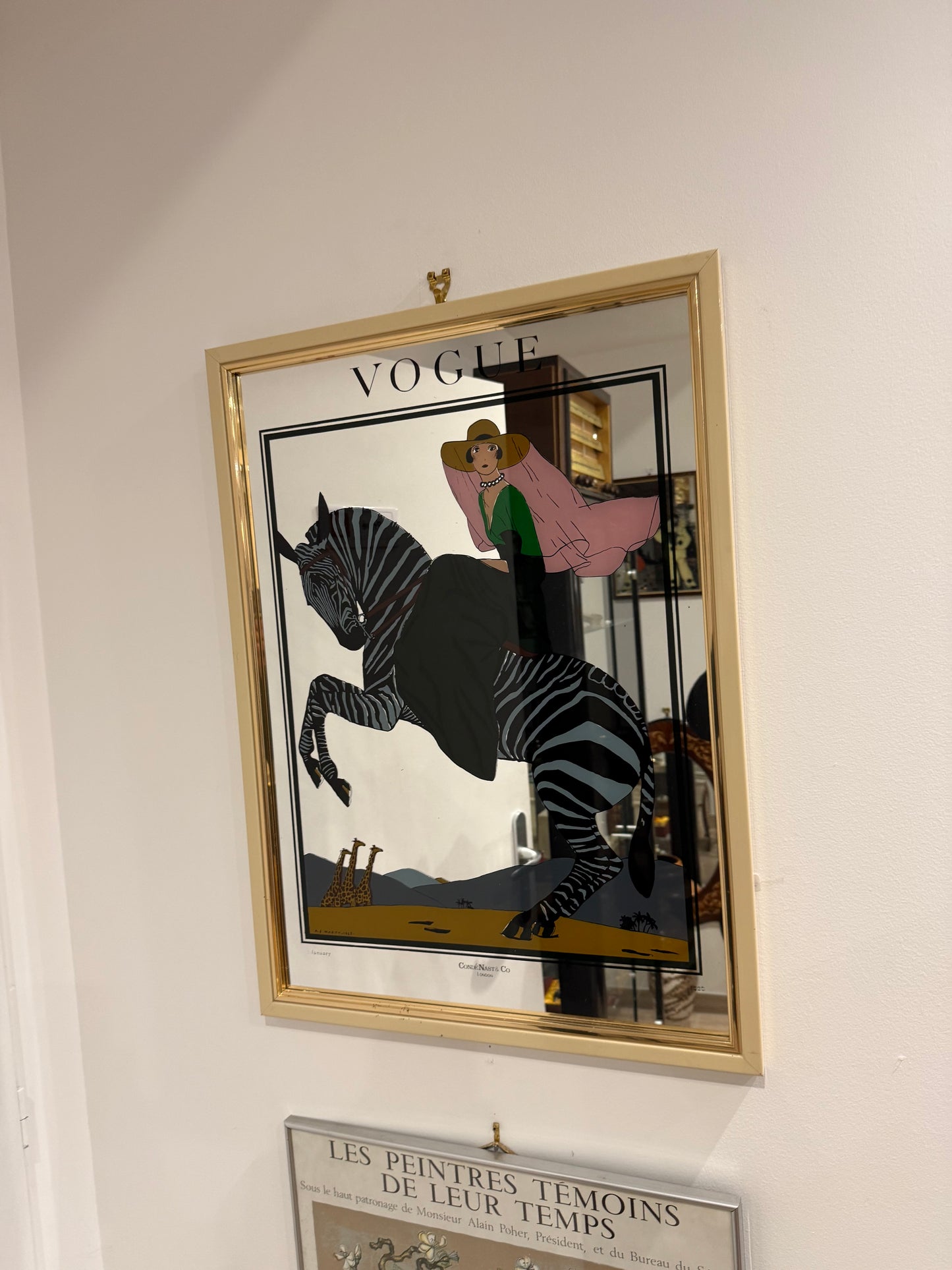 Miroir décoratif Vogue Art Déco – Illustration A.E. Marty, 1925 – Condé Nast London