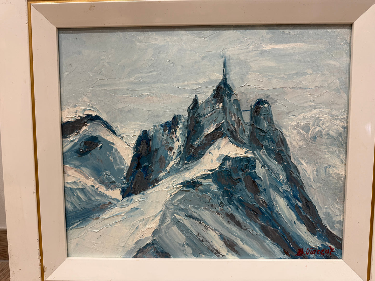 Tableau – “Aiguille du Midi, Chamonix” – Bernard Vincent - 46x39