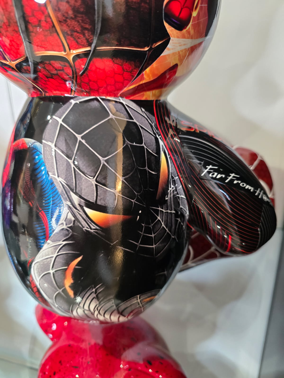 Teddy Bear Spider-Man /Venom – Édition limitée 7/26 – Résine covering – 35 cm