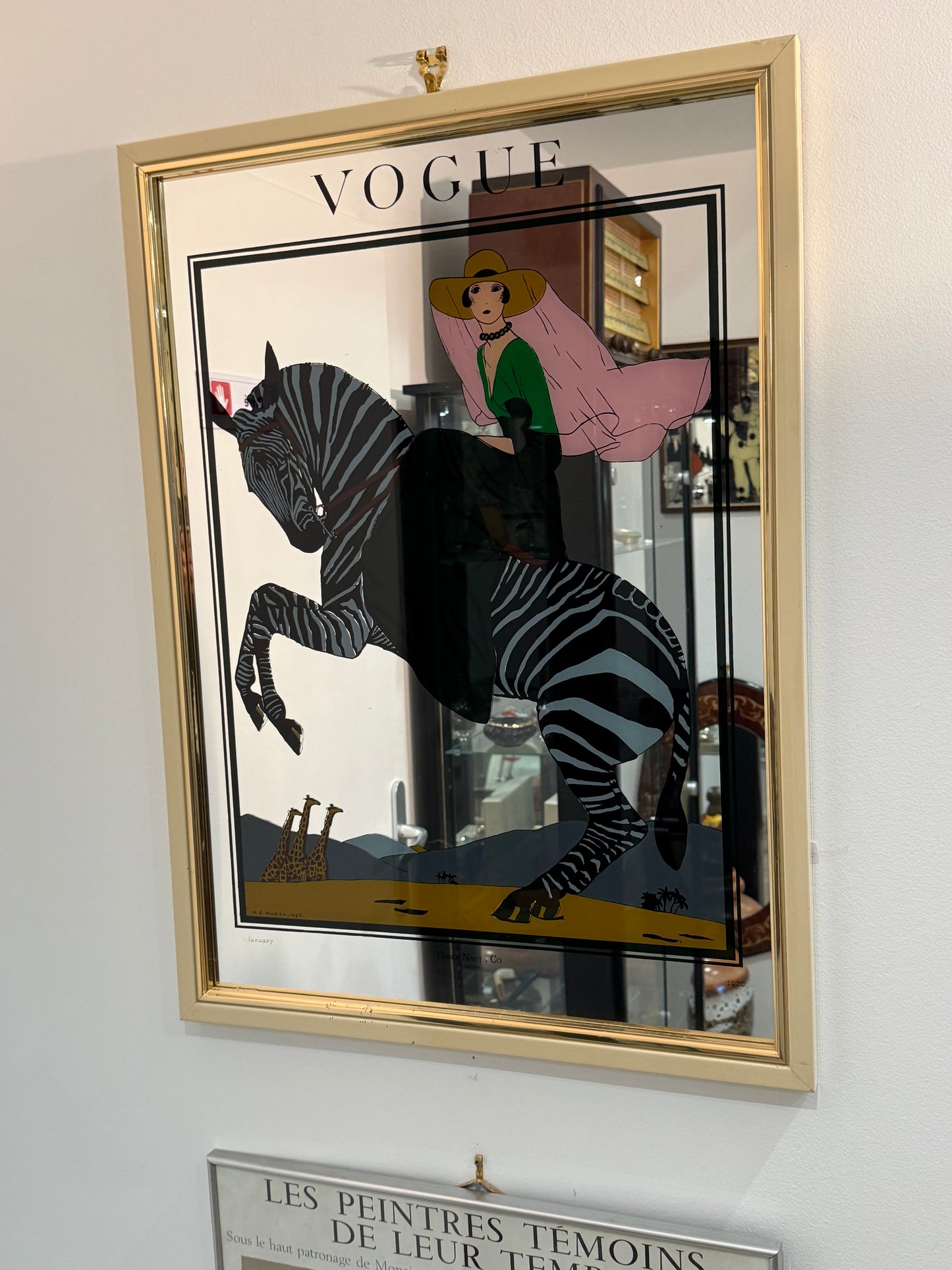 Miroir décoratif Vogue Art Déco – Illustration A.E. Marty, 1925 – Condé Nast London