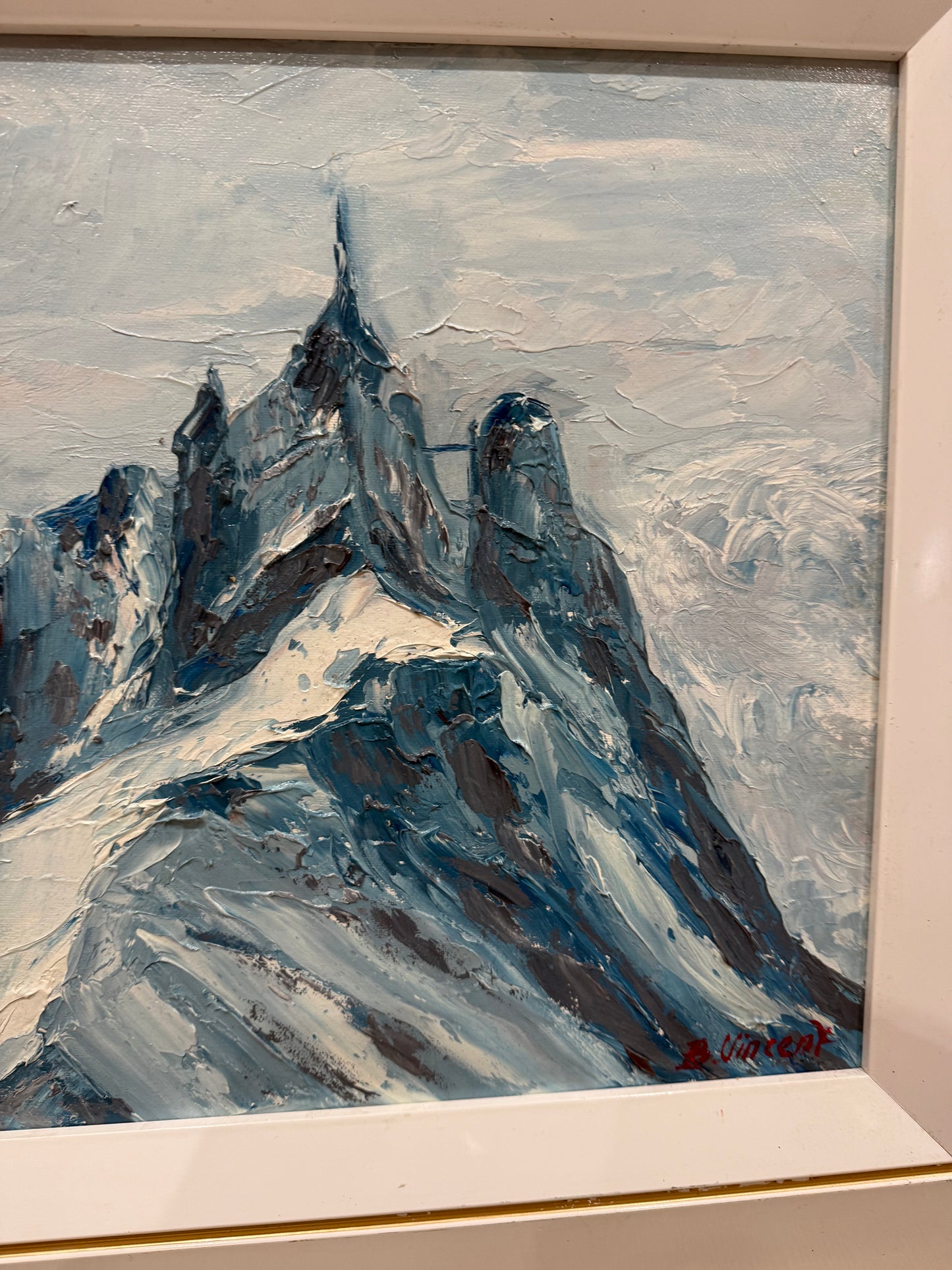 Tableau – “Aiguille du Midi, Chamonix” – Bernard Vincent - 46x39