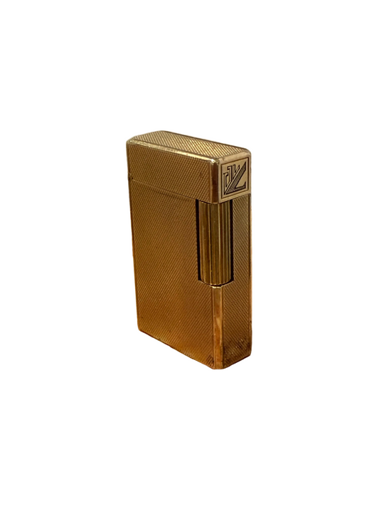 Briquet vintage S.T. Dupont Paris plaqué or 20 microns – Réf. 014AAE