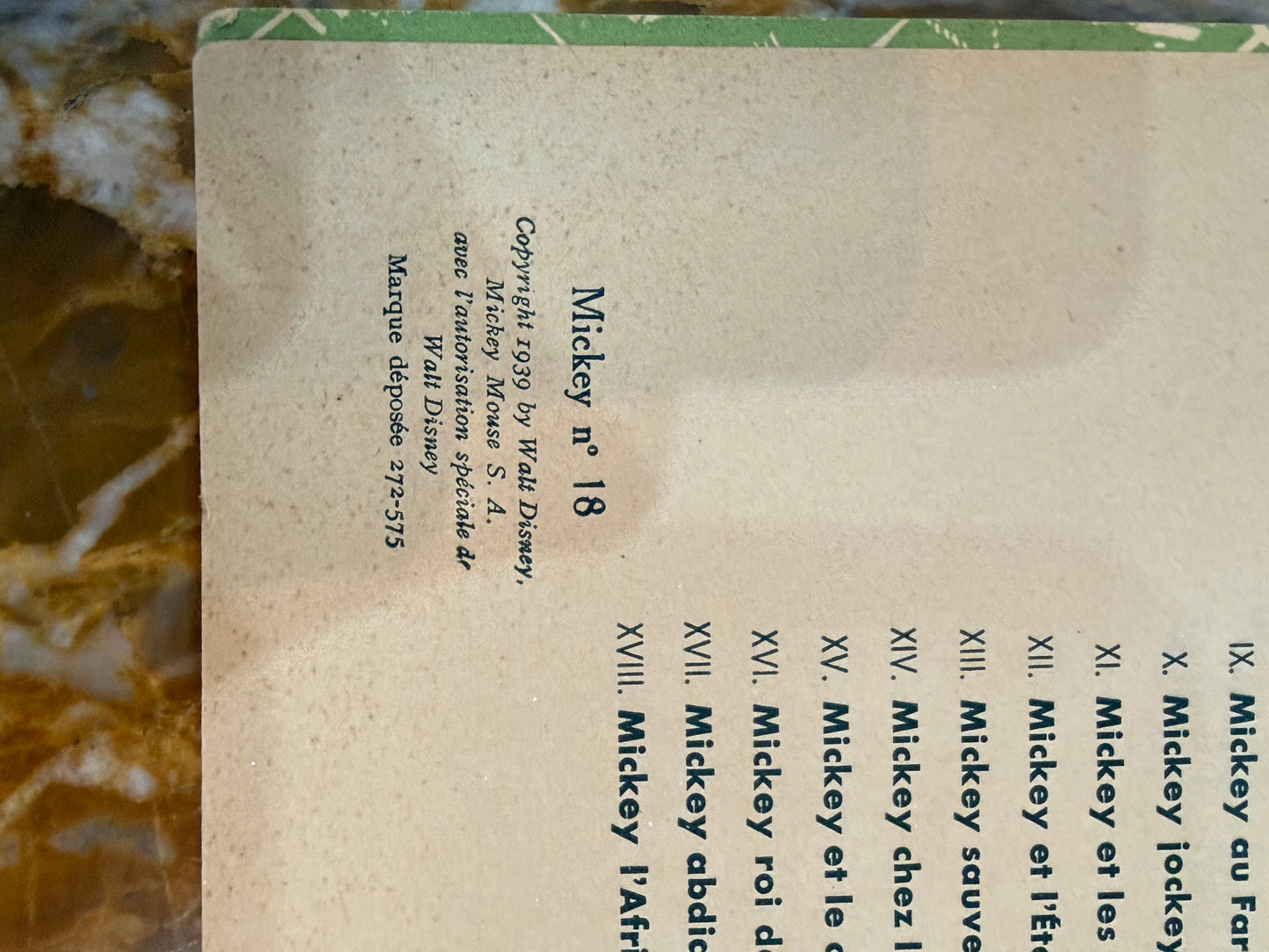 Mickey l’Africain – Walt Disney – Hachette – 1939 – Album original ancien