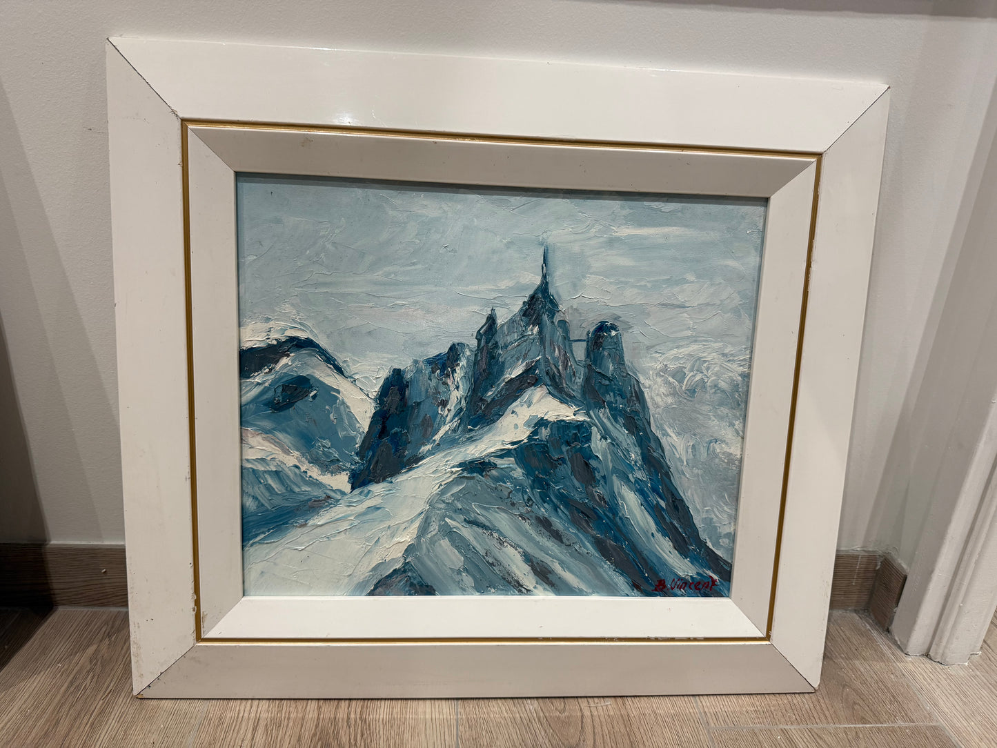 Tableau – “Aiguille du Midi, Chamonix” – Bernard Vincent - 46x39