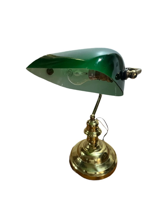 Lampe de banquier vintage