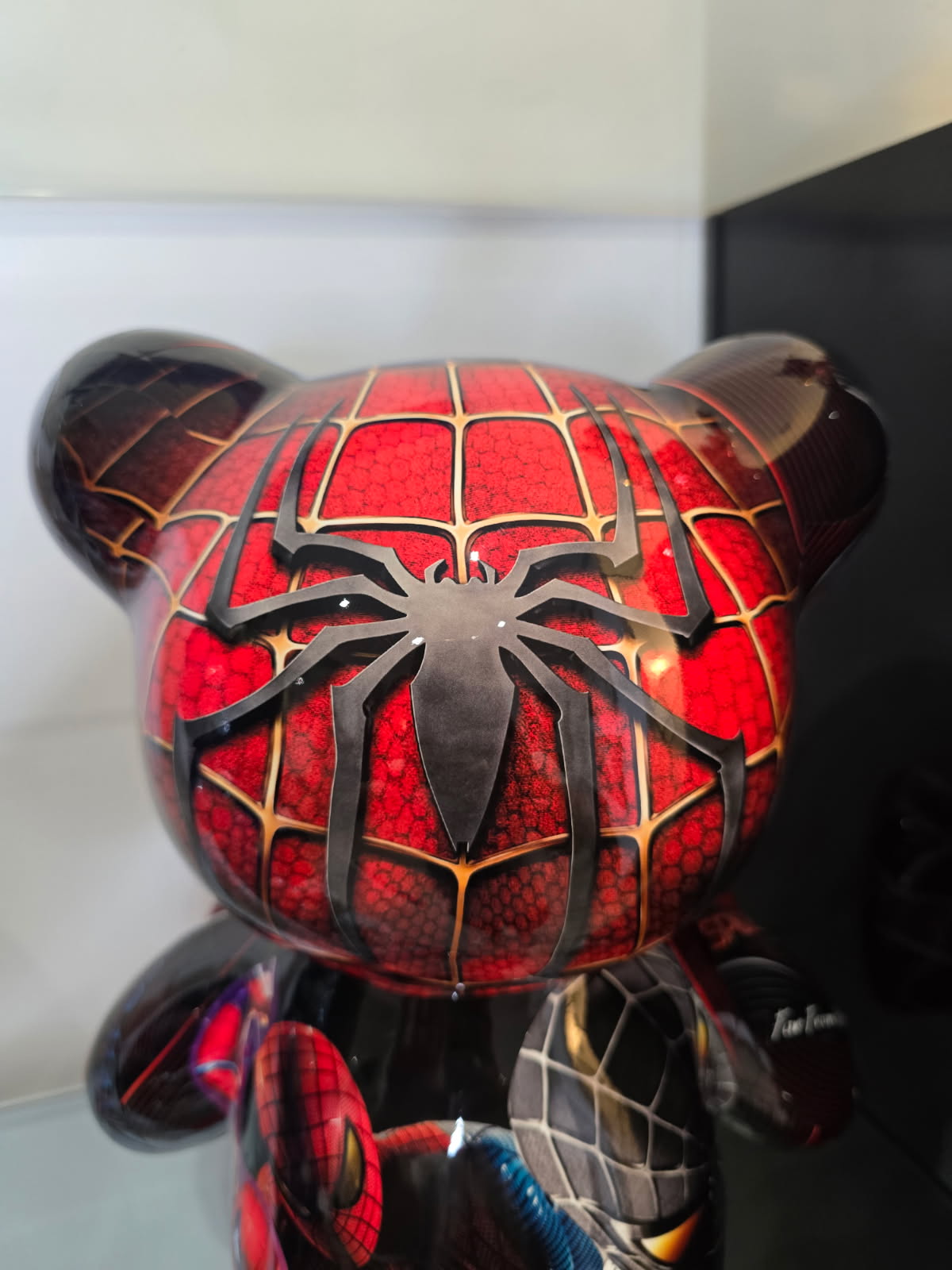 Teddy Bear Spider-Man /Venom – Édition limitée 7/26 – Résine covering – 35 cm