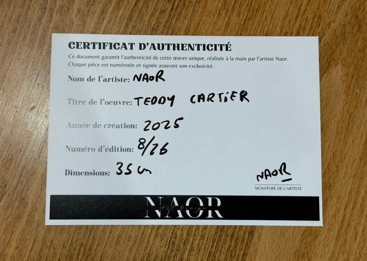 Teddy Bear Cartier – Édition limitée 8/26 – 35 cm