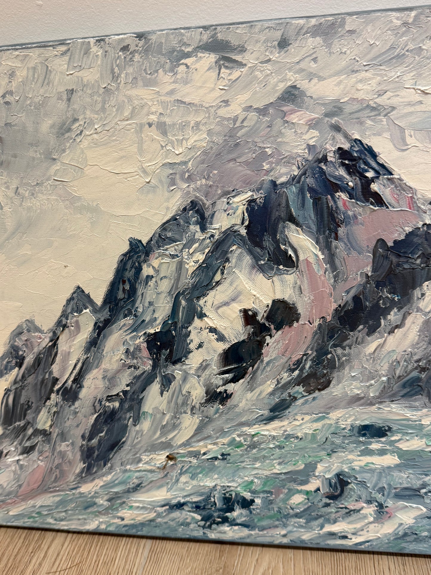 Tableau – “Massif Alpin, Chamonix” – Bernard Vincent - 46x39