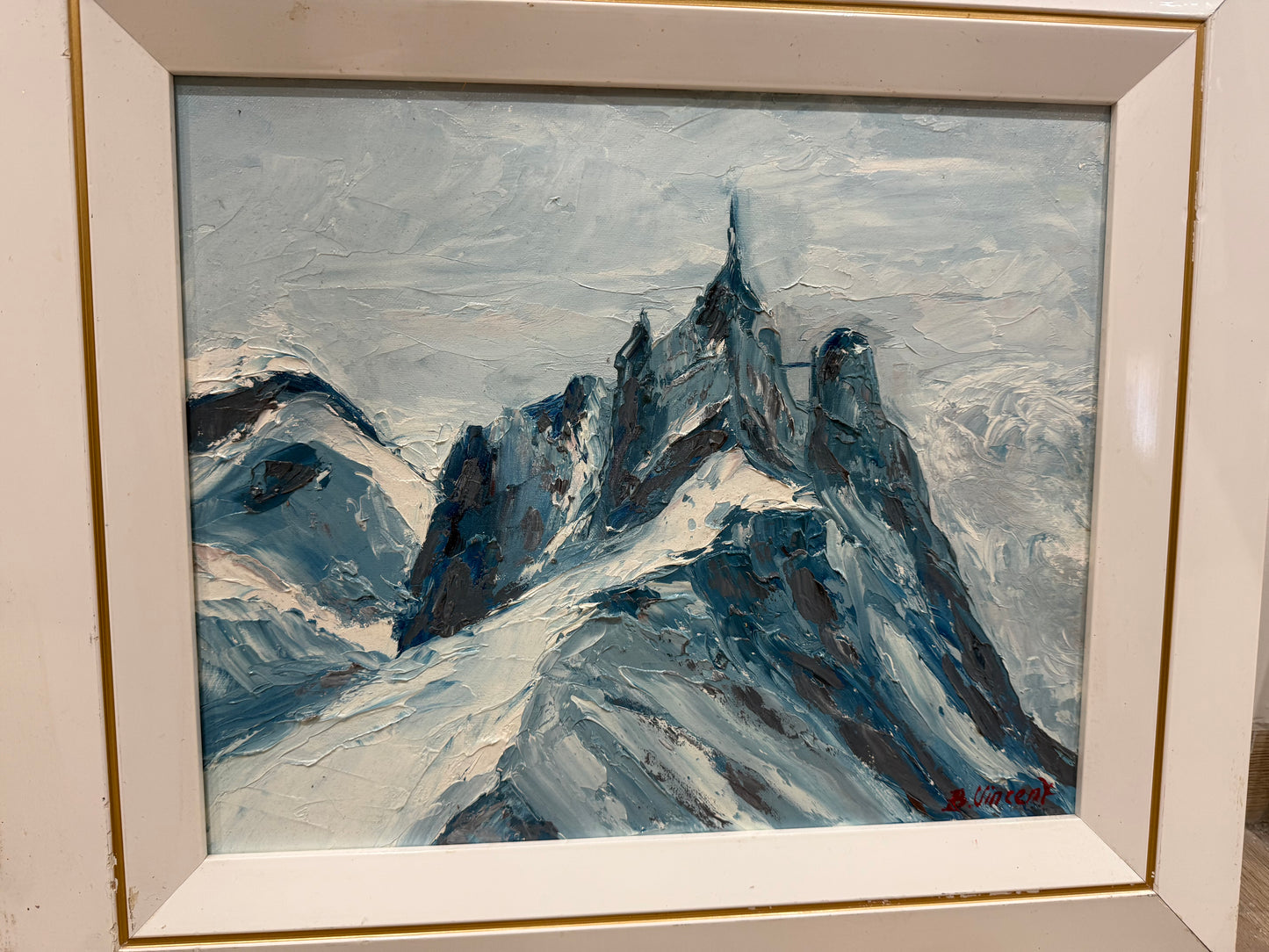 Tableau – “Aiguille du Midi, Chamonix” – Bernard Vincent - 46x39