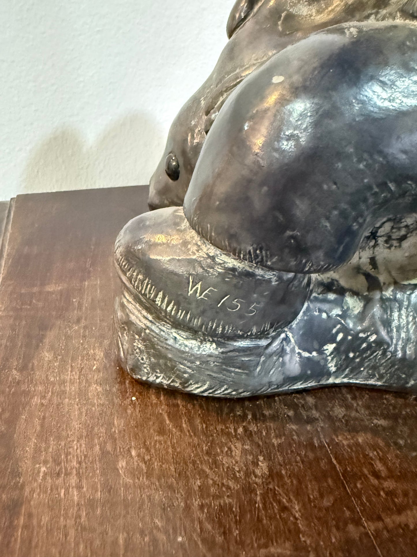 Sculpture Inuit “Chasseur et Phoque” – Wolf Original – Fait main au Canada