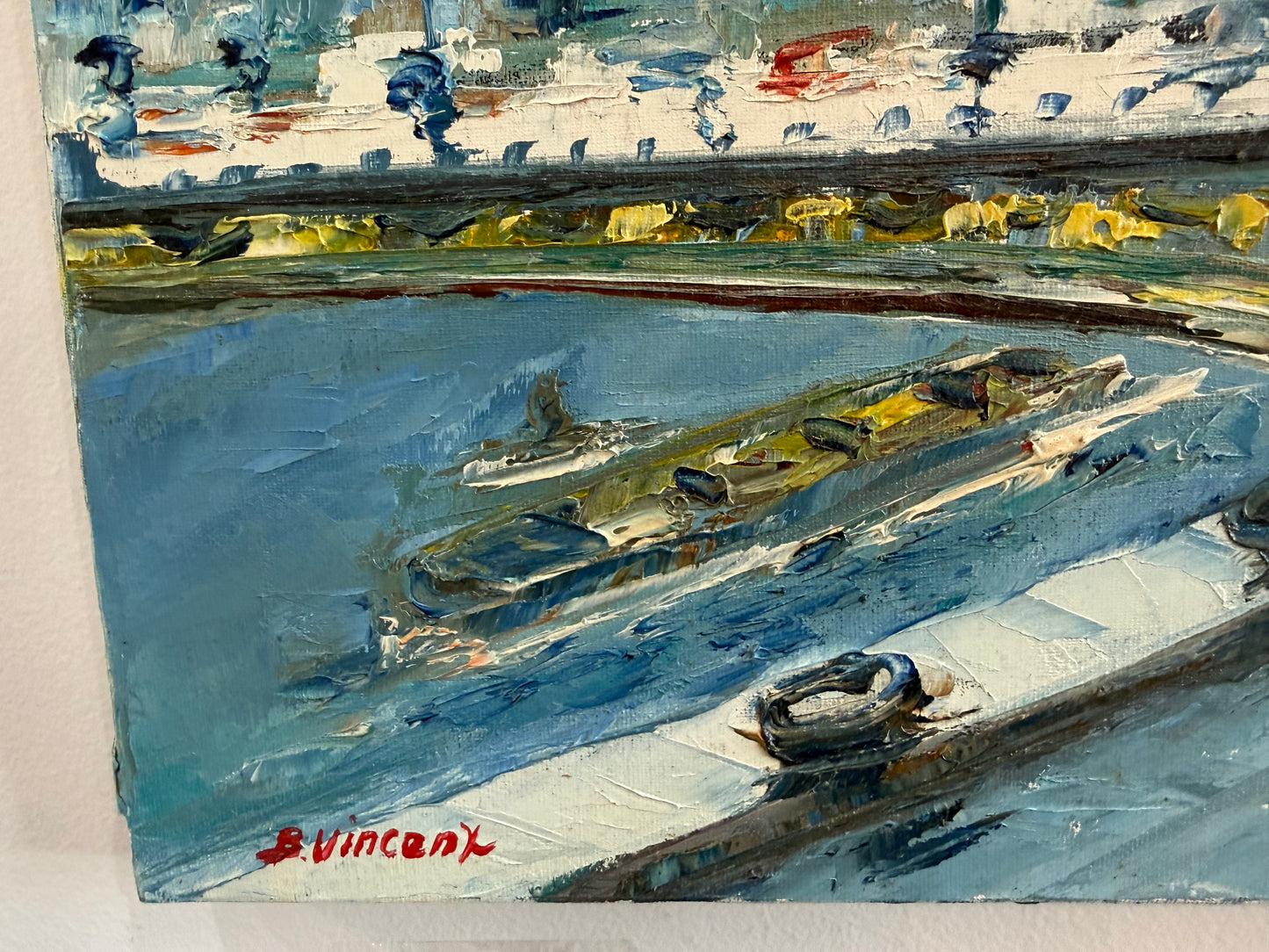 Tableau de Paris signé Bernard Vincent – Huile sur toile – 65 x 55 cm