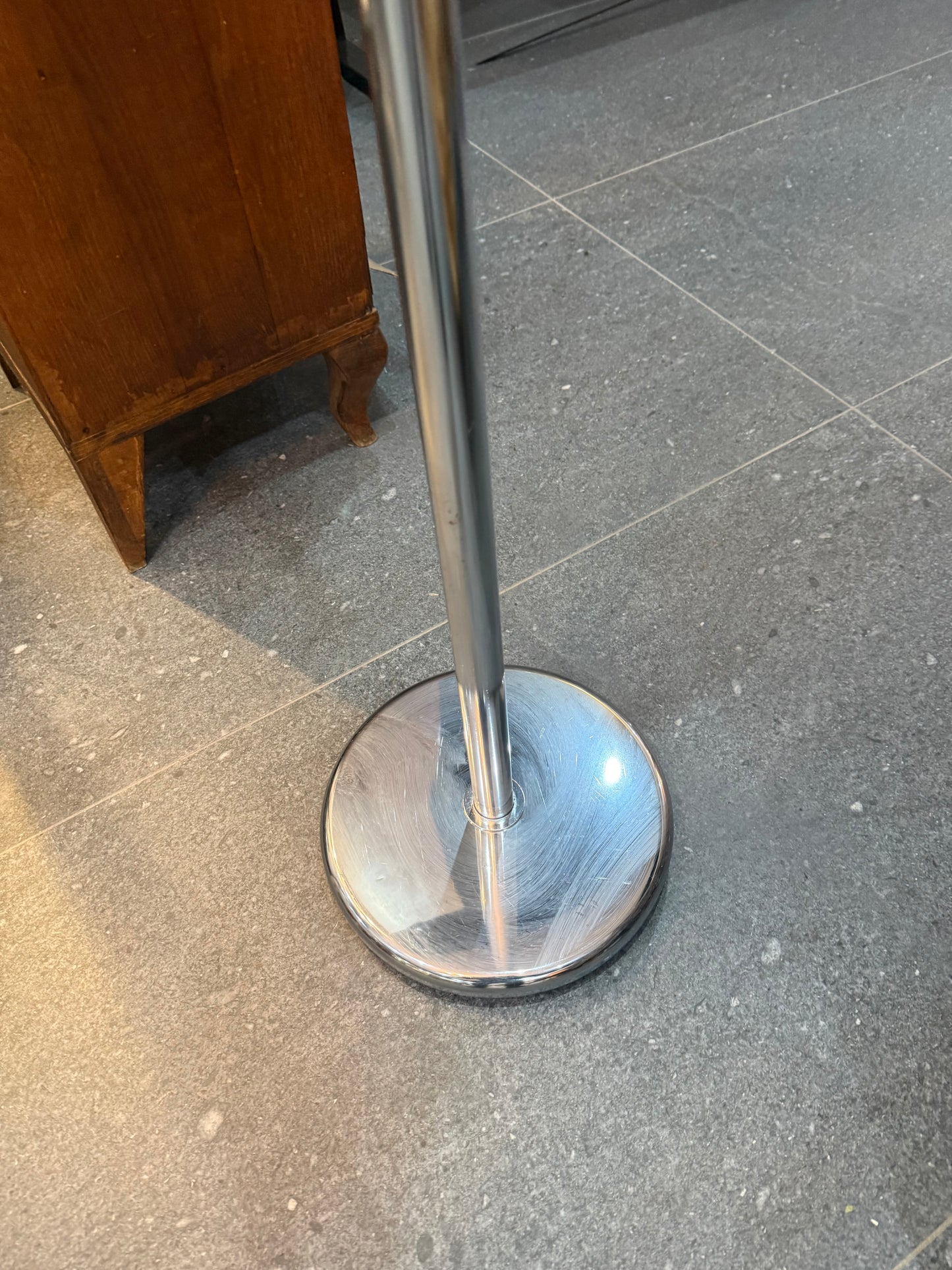 Portemanteau vintage chromé – Boules multicolores – Style 1970