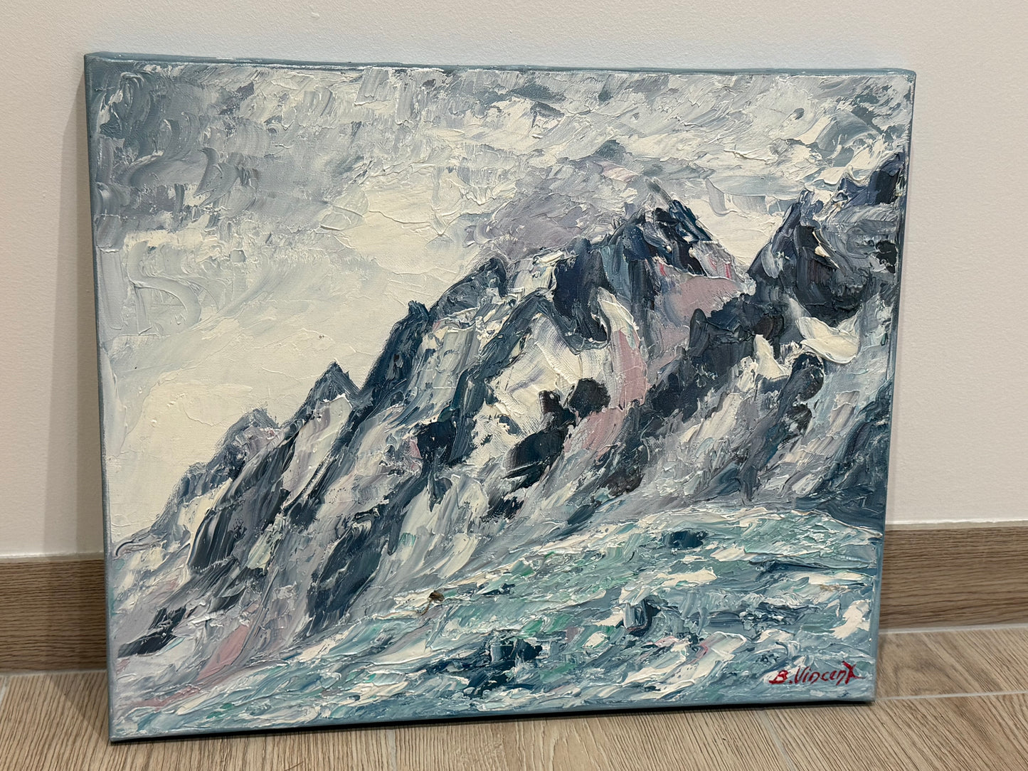 Tableau – “Massif Alpin, Chamonix” – Bernard Vincent - 46x39