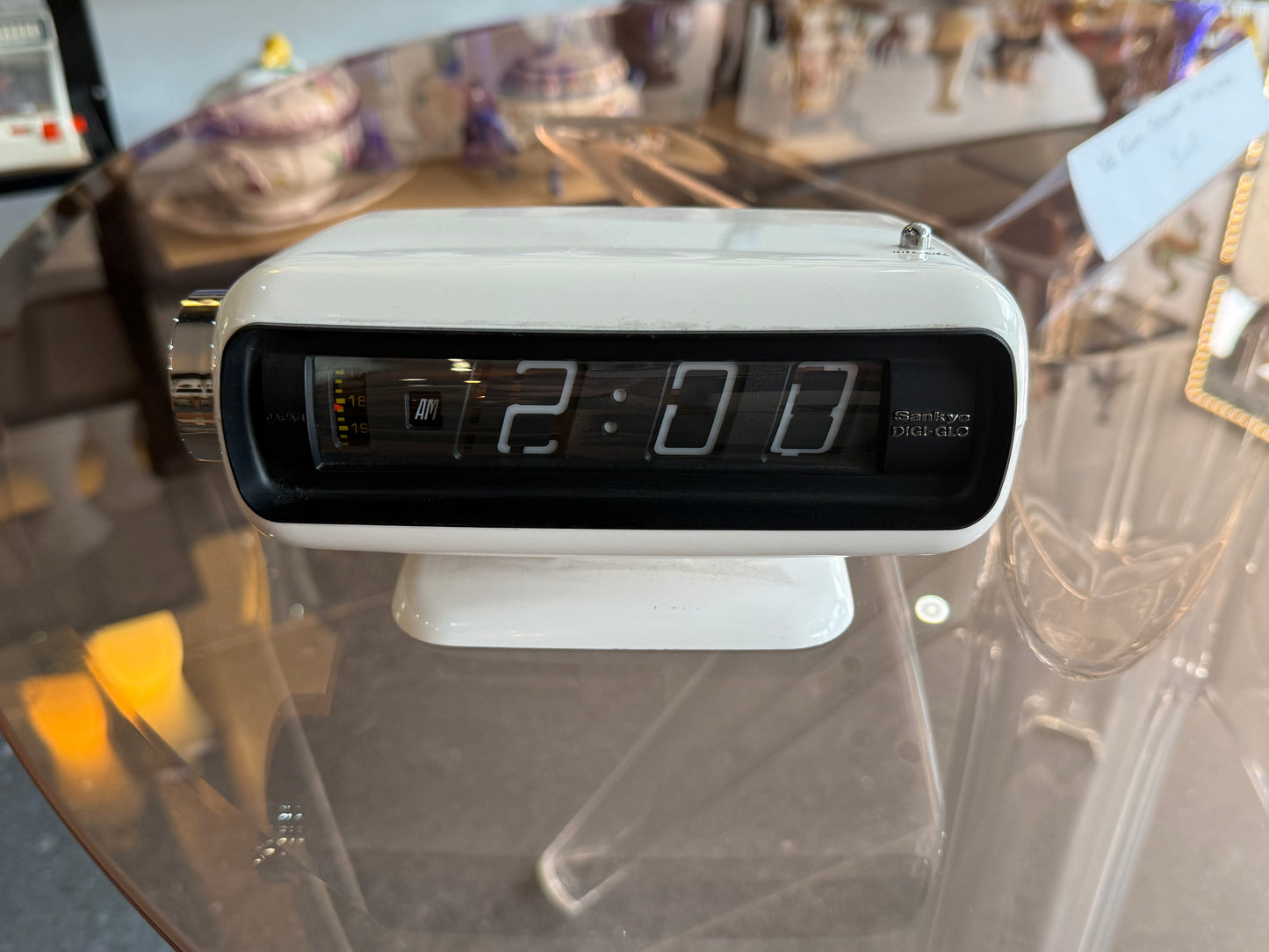 Horloge à palettes vintage Sankyo DIGI-GLO – Japon, années 1970