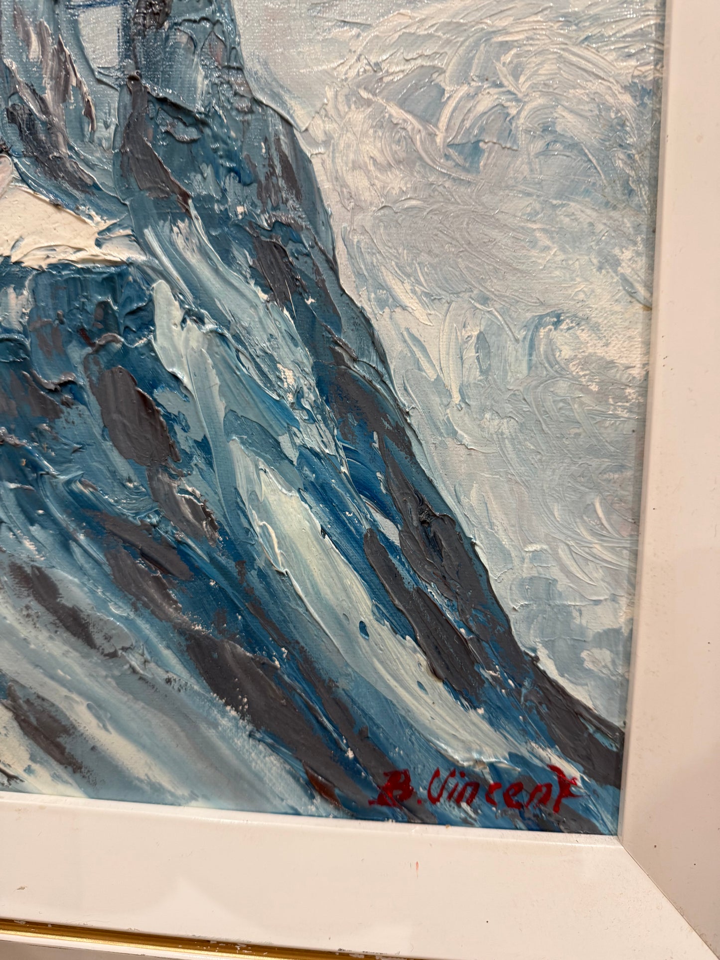 Tableau – “Aiguille du Midi, Chamonix” – Bernard Vincent - 46x39