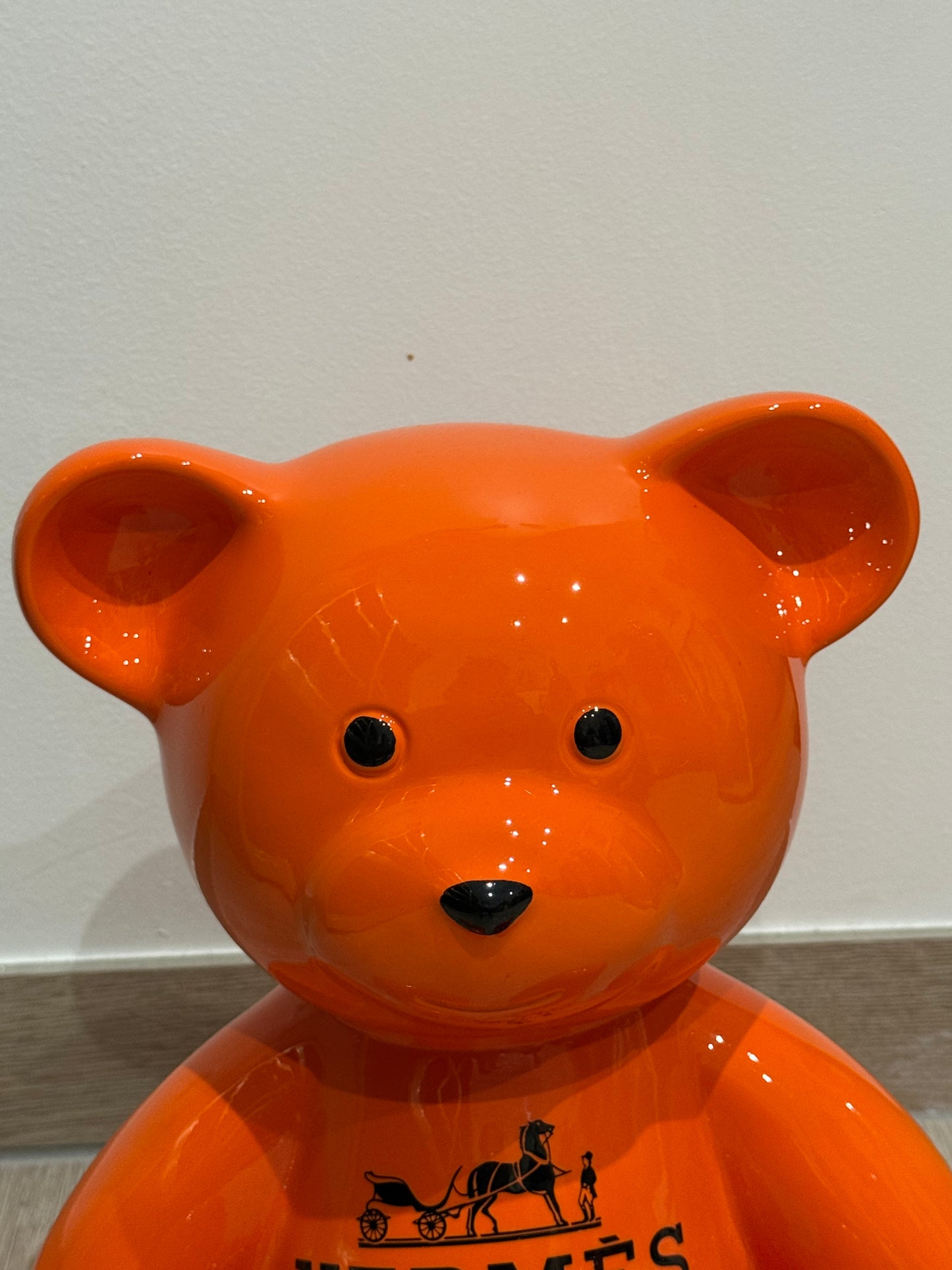Teddy Bear “Hermès Paris” orange – Édition limitée 14/26 - 35 cm