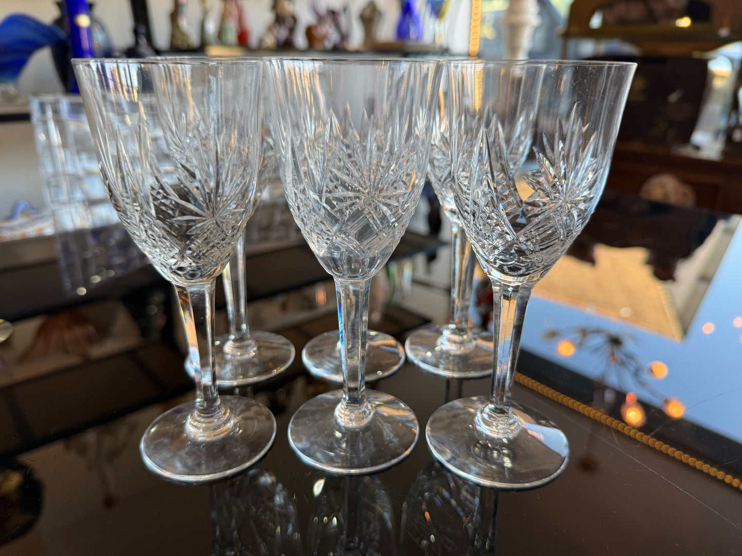 Lot de 6 Verres à Liqueur en Cristal Taillé – 12 cm