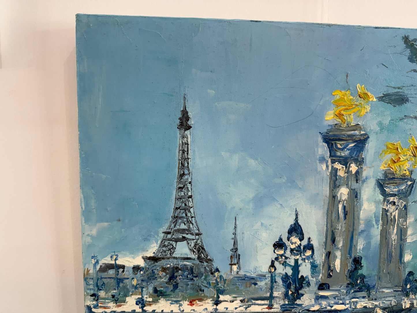 Tableau de Paris signé Bernard Vincent – Huile sur toile – 65 x 55 cm