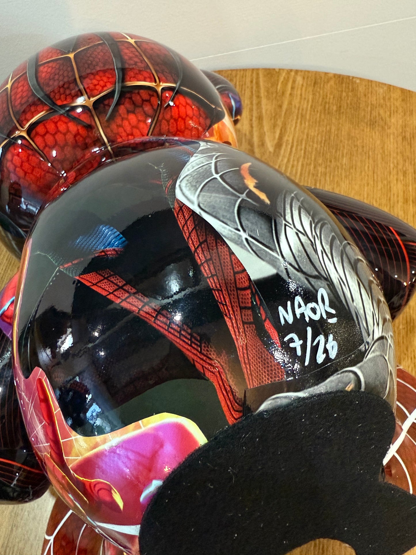 Teddy Bear Spider-Man /Venom – Édition limitée 7/26 – Résine covering – 35 cm