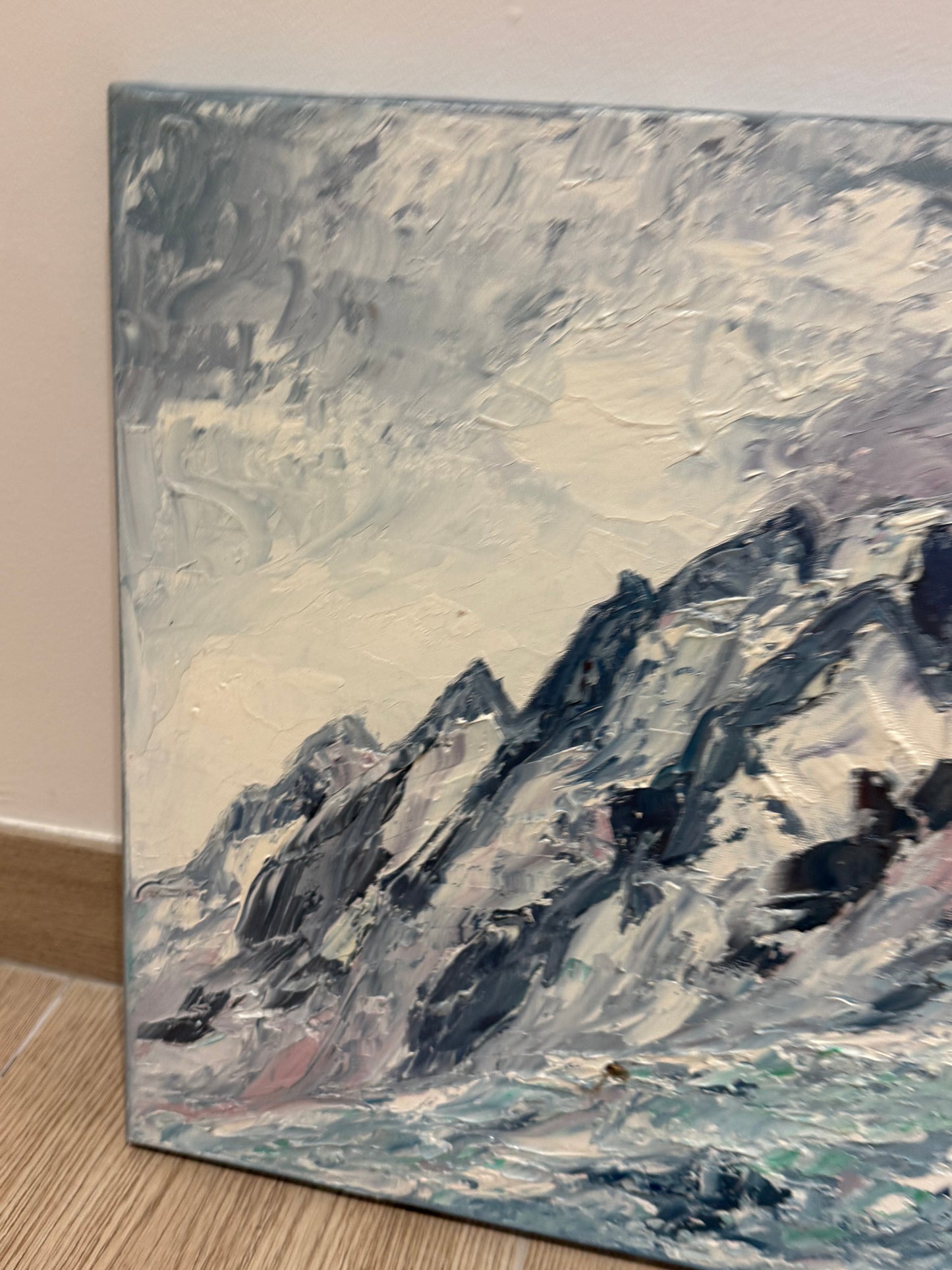 Tableau – “Massif Alpin, Chamonix” – Bernard Vincent - 46x39