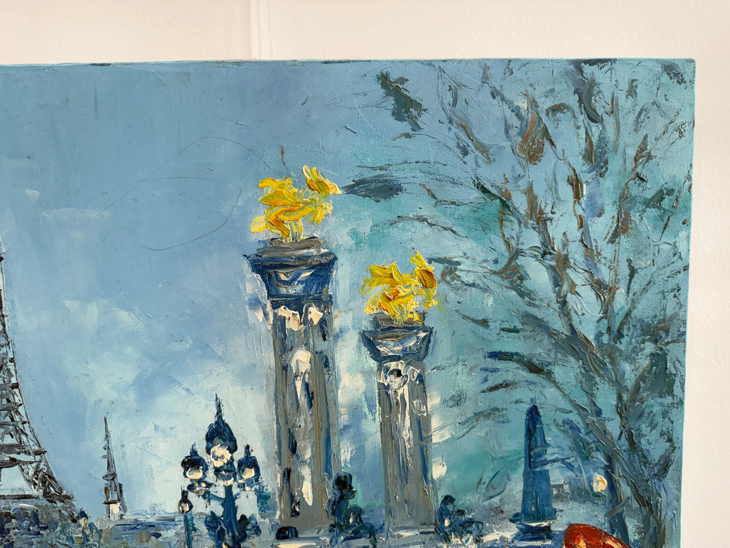 Tableau de Paris signé Bernard Vincent – Huile sur toile – 65 x 55 cm