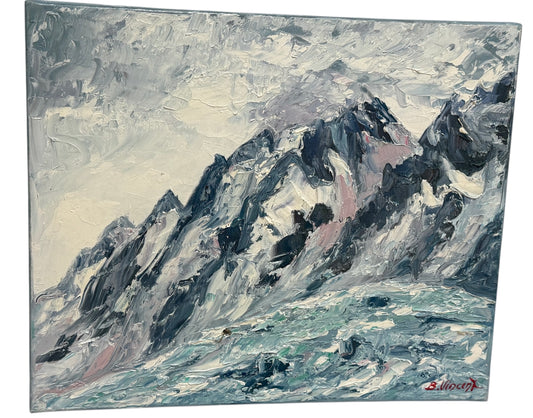 Tableau – “Massif Alpin, Chamonix” – Bernard Vincent - 46x39
