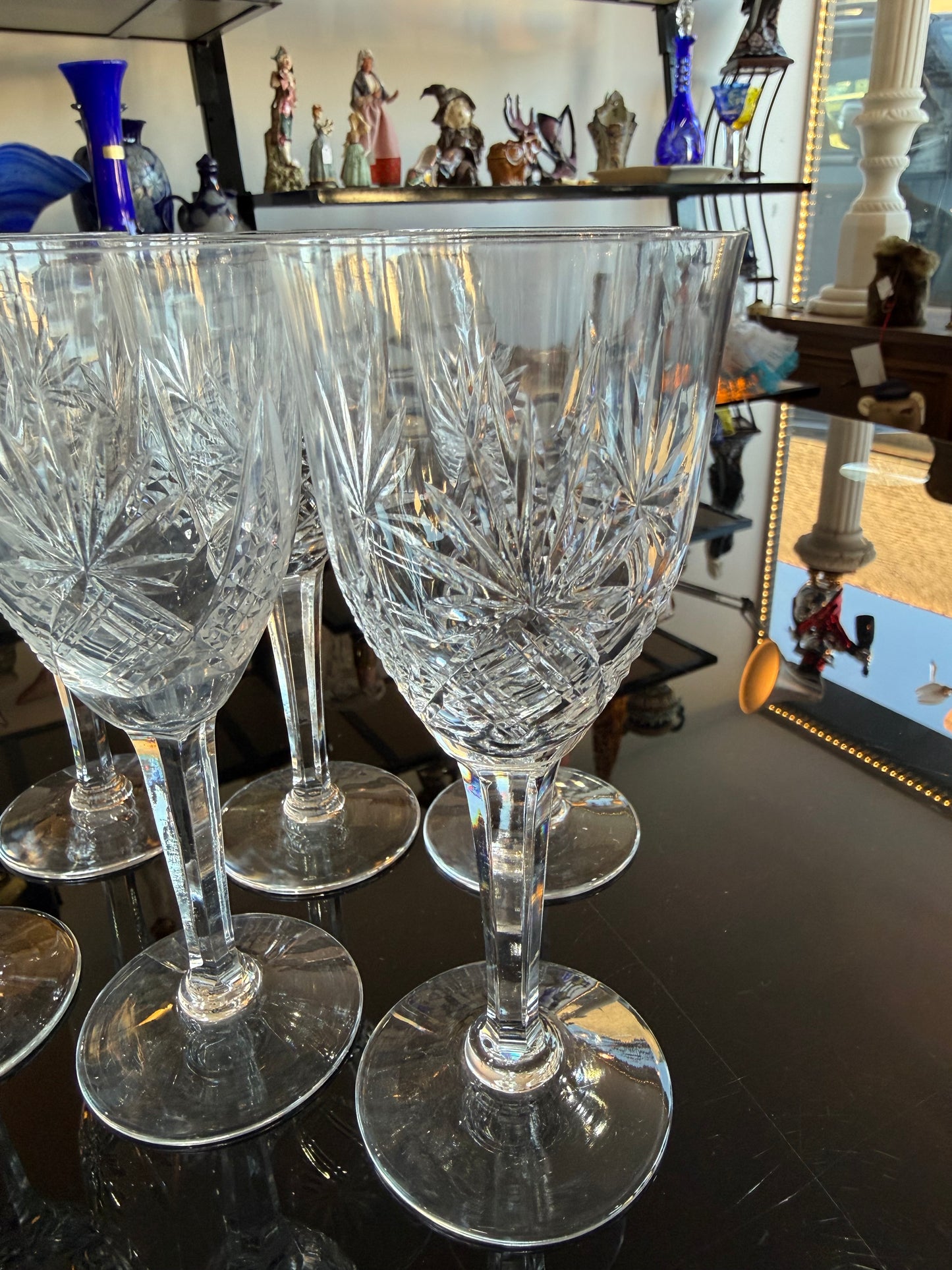 Lot de 6 Verres à Liqueur en Cristal Taillé – 12 cm