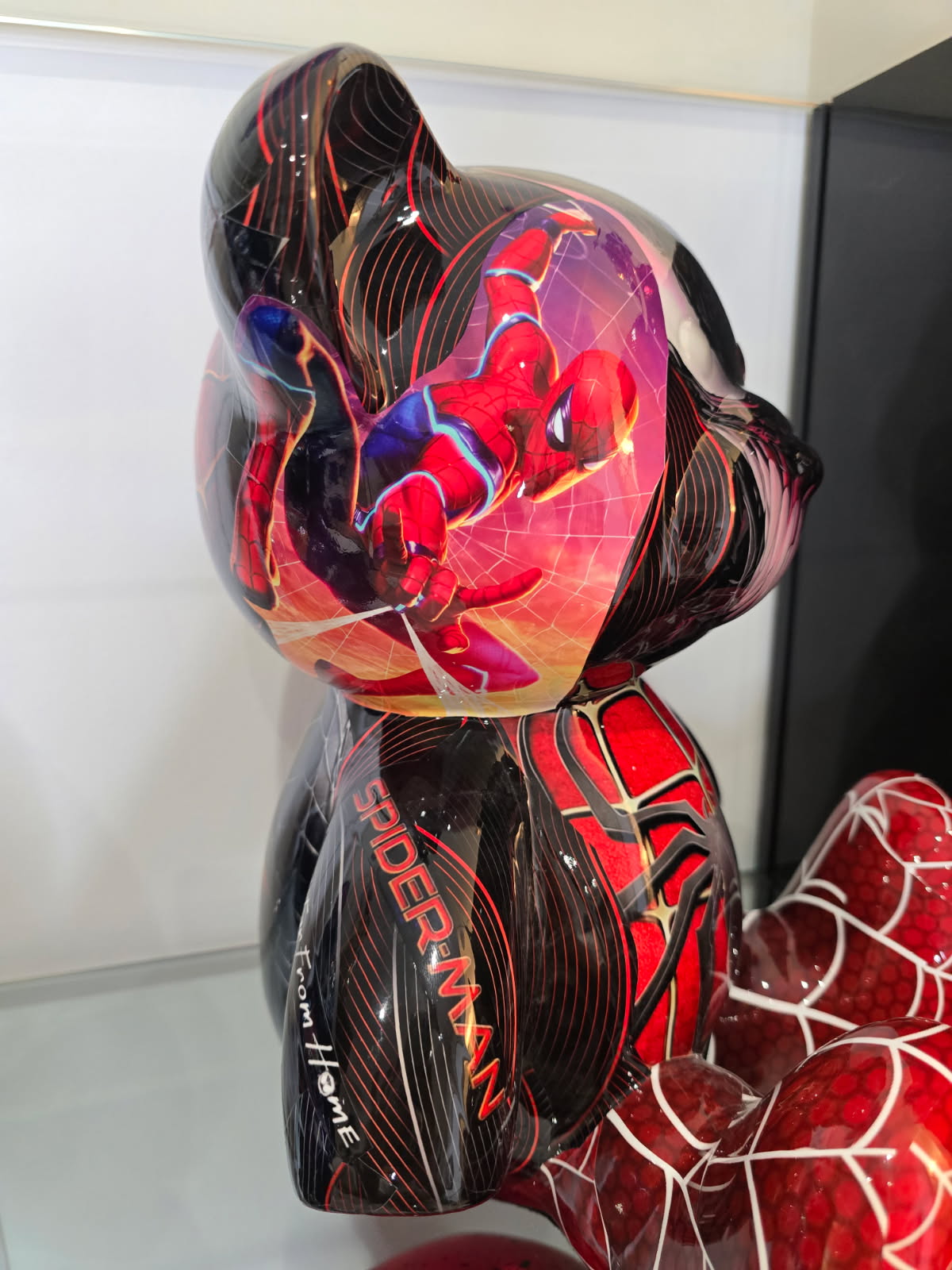 Teddy Bear Spider-Man /Venom – Édition limitée 7/26 – Résine covering – 35 cm