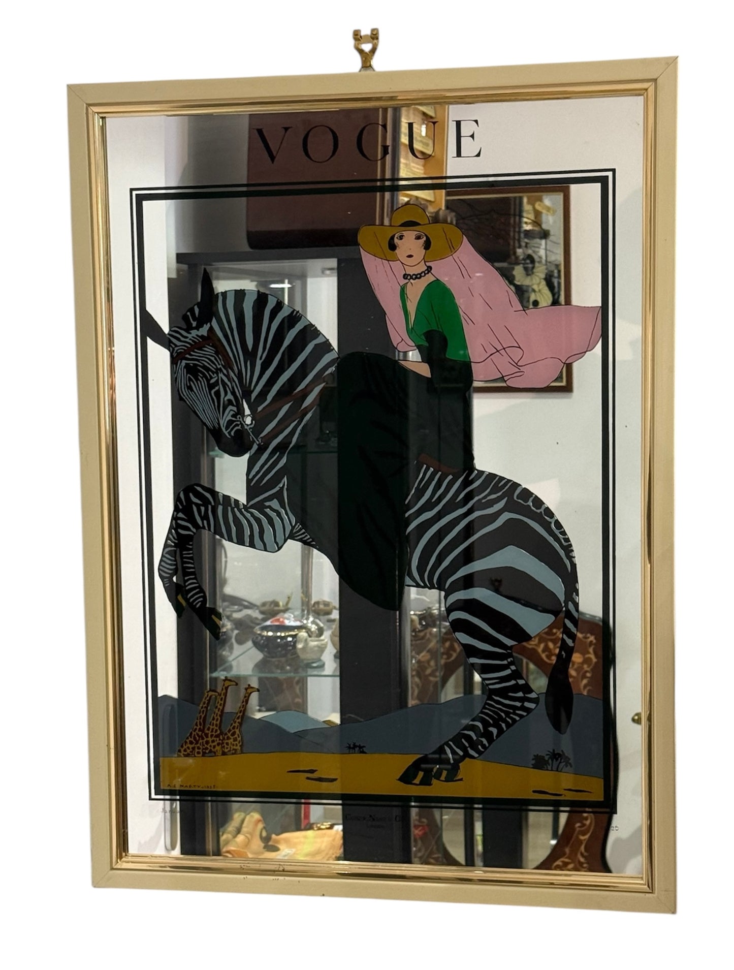 Miroir décoratif Vogue Art Déco – Illustration A.E. Marty, 1925 – Condé Nast London