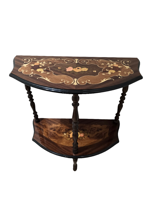 Sellette en marqueterie année 70