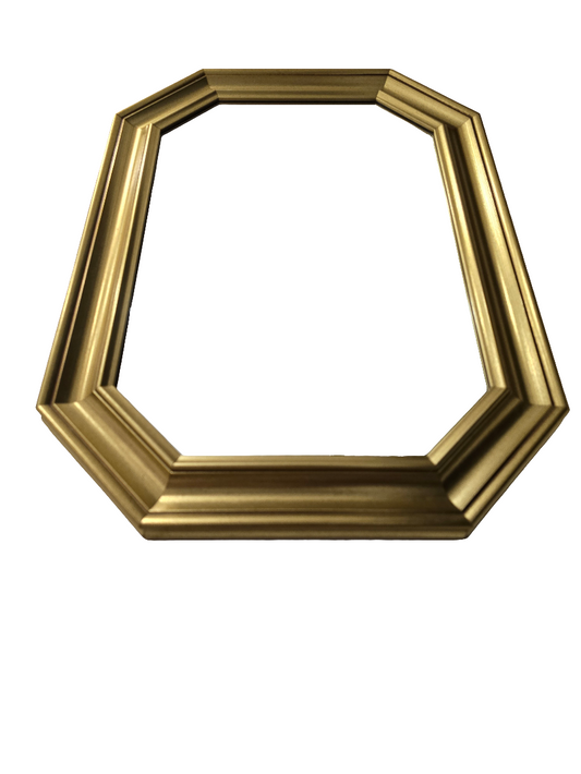 Miroir octogonale doré