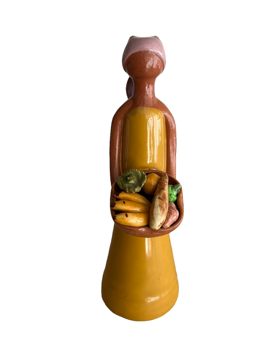 Statuette artisanal signé Lime de République dominicaine en céramique
