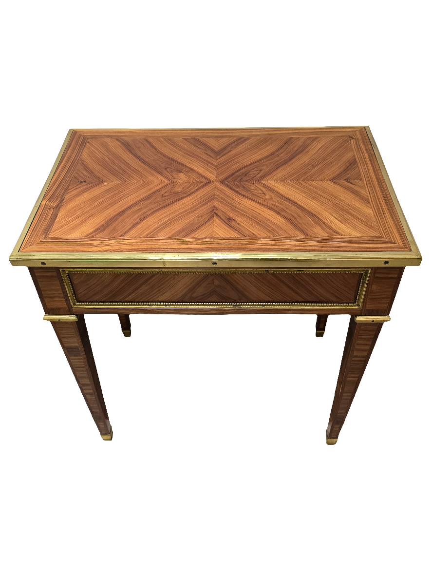 Table d’appoint marqueterie ancienne style directoire empire