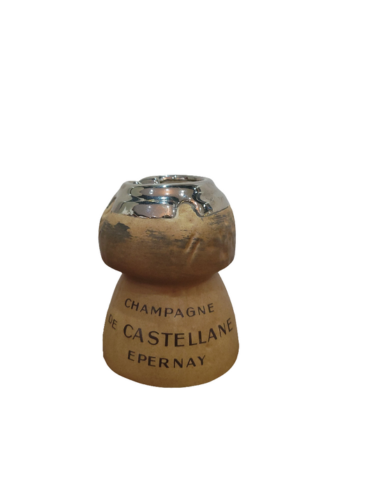 Cendrier publicitaire en céramique – Champagne de Castellane Épernay